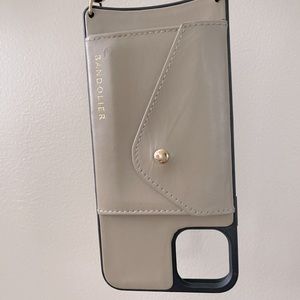 Bandolier phone case with strap.